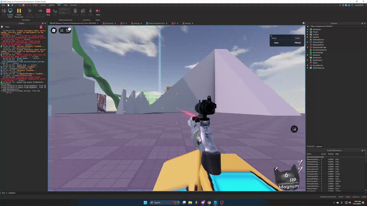 #ROBLOX #RobloxDev #michaelzombies mz2 magnum inspect and reload animations, initially done by c4rpye, touched up by me and Justin