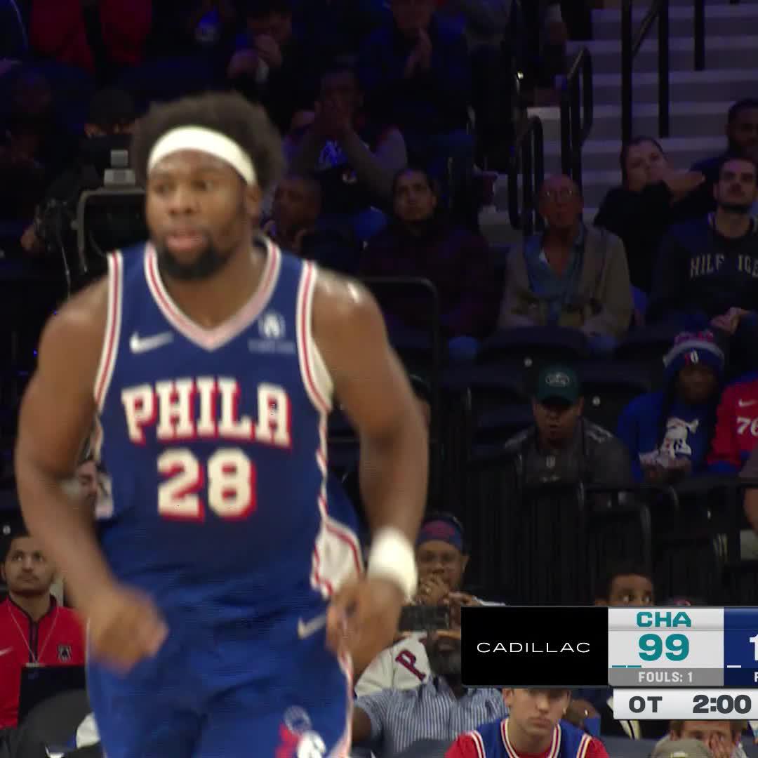 Guerschon Yabusele lors de la victoire des @Sixers ! 20 POINTS 8 REBONDS 8/13 FG 2/4 3PM 😤 Guerschon Yabusele