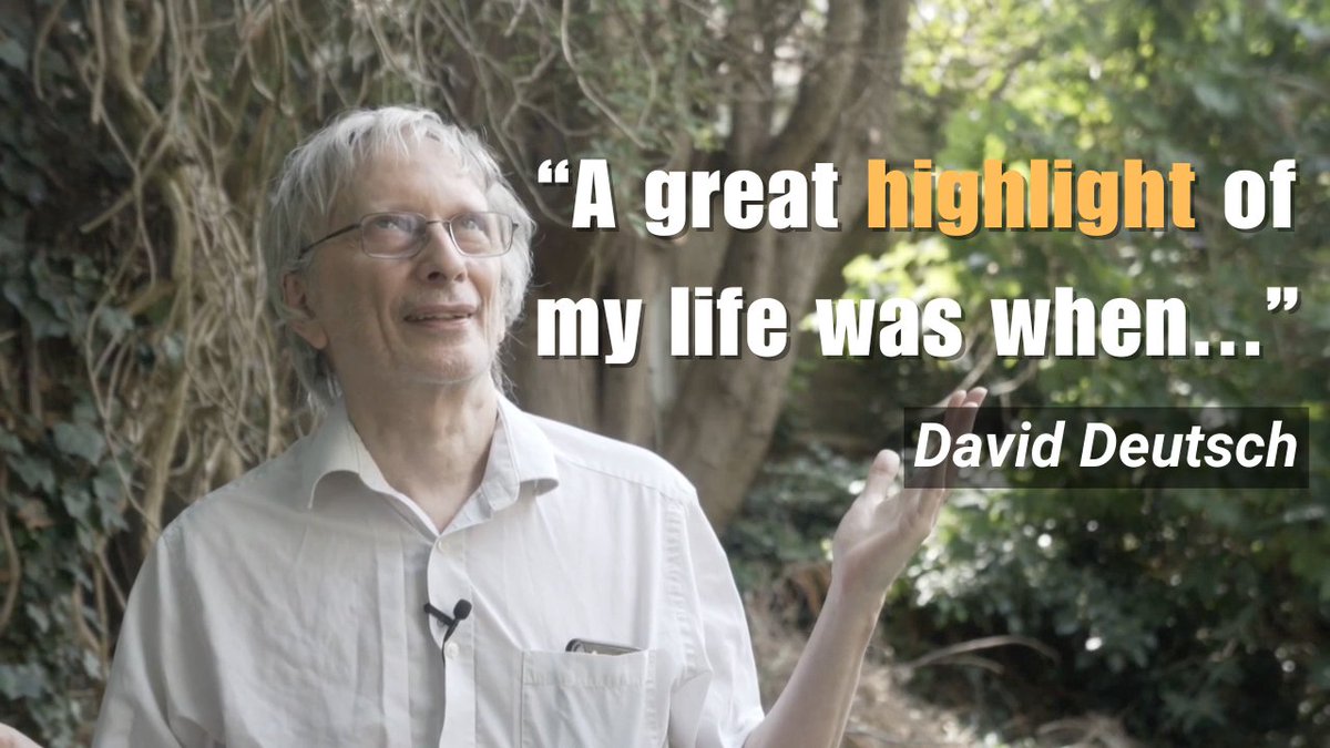 I had the pleasure of sitting down with David Deutsch in his lovely garden in Oxford a few months ago. Here’s our conversation. Links to watch on YouTube or listen on popular podcast platforms below. Timestamps: 1:01 - A tragic view of human history 7:04 - Why did it take so long for civilization to arise? 13:31 - Fallibilism 21:32 - Cultural relativism denies improvement 24:03 - Richard Dawkins and indigenous ways of knowing 26:49 - Chemical scum that dream of distant quasars 31:38 - The era of man 37:55 - People are unlike any other force of nature 42:51 - The dangers of regulating AI 48:09 - Are we running out of resources? 54:21 - Everything in existing educational theory is wrong 1:11:30 - When David met Richard Feynman 1:17:33 - Everyone is a Popperian 1:20:16 - Only progress is sustainable 1:26:00 - The biggest threat to Western civilization