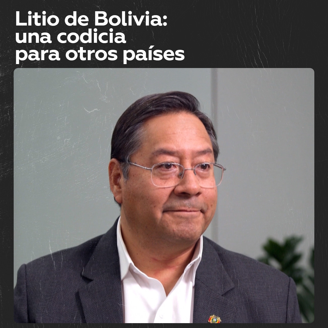 Rusia y China ya trabajan con Bolivia en industrializaciรณn del litio, y el paรญs andino estรก abierto a la inversiรณn extranjera, aunque sus riquezas naturales "generan codicia por parte de otros paรญses", explica Luis Arce: Luis Alberto Arce Catacora (Lucho Arce) Rafael Correa