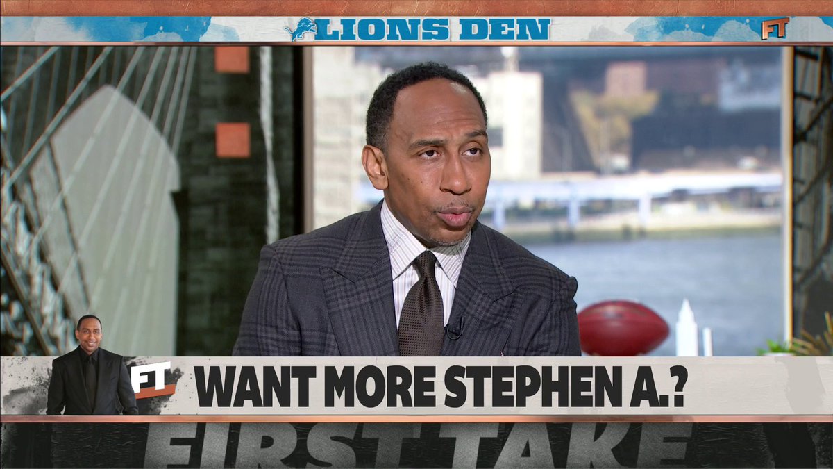 .Stephen A Smith says he’s picking the Detroit Lions to take down the Kansas City Chiefs in the Super Bowl ✍️ “We could be looking at the eventual Super Bowl champion.” 👀