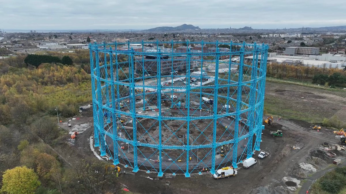 The iconic gasholder in Granton Waterfront is once again a spectacular focal point as the scaffolding has been removed. Find out more about ‘Gas Holder 1’ and the public park being created within the frame at McLaughlin&Harvey UK Government Scotland Scottish Government