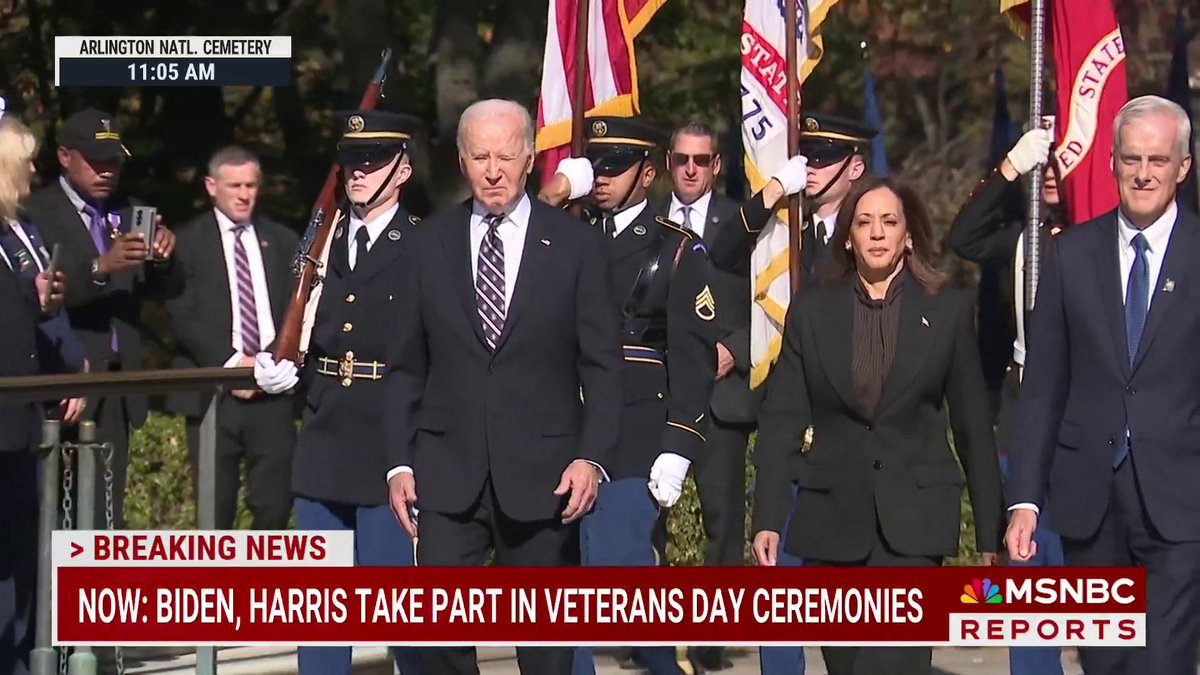 Joe Biden and Kamala Harris make their first public appearance together since the election.