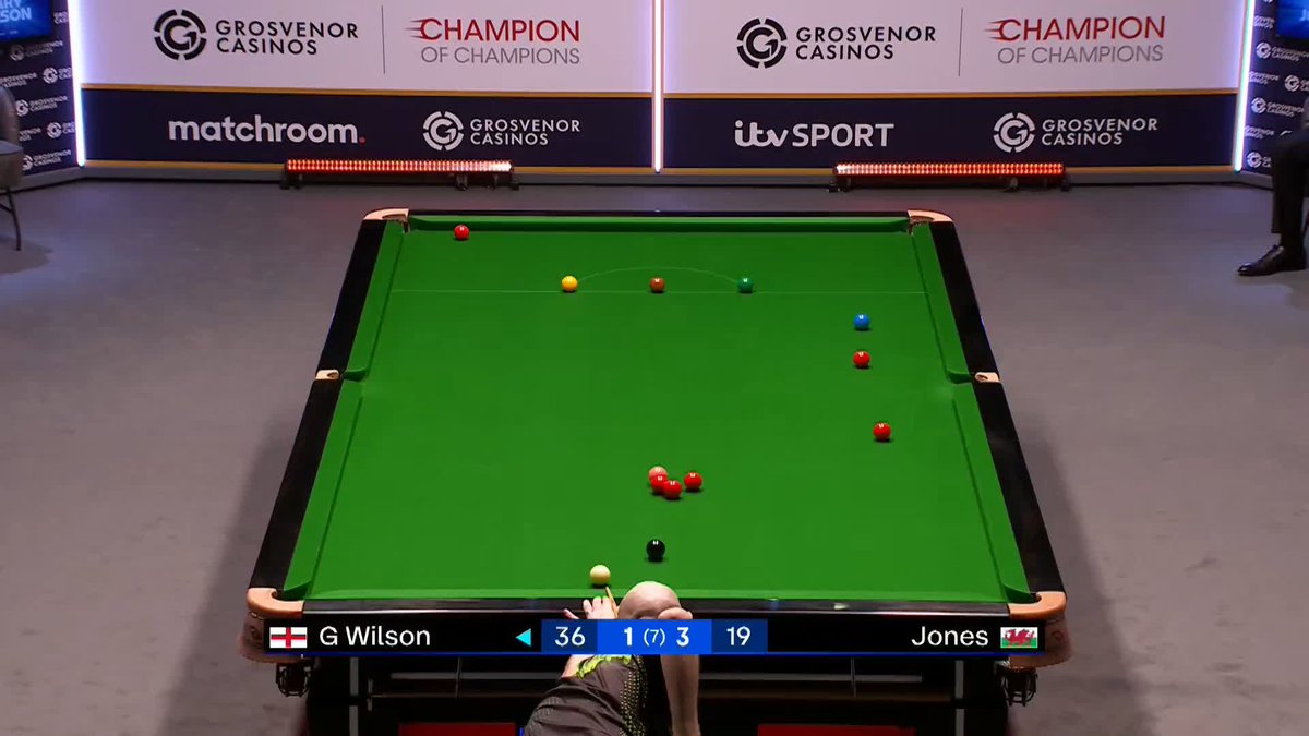 Have you ever seen this before!!! A crazy fluke from Gary Wilson 😅 GrosvenorSport #ChampofChamps