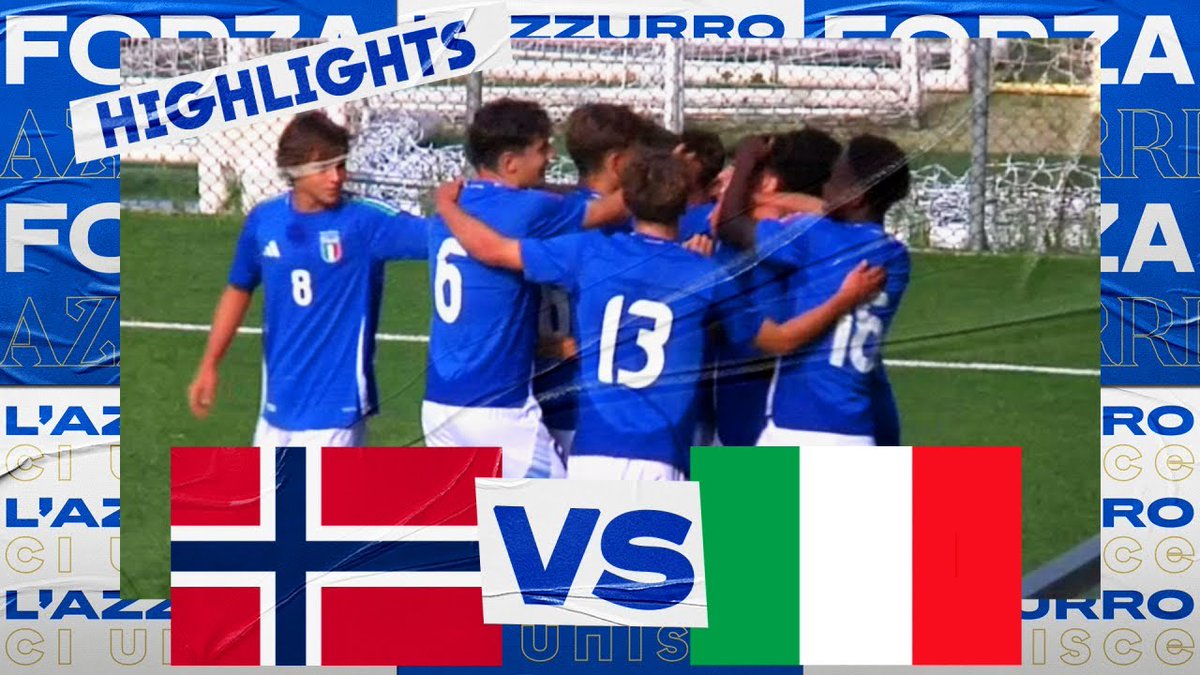 ๐ด๐ง๐ง๐ข๐๐๐๐๐ ๐๐ ๐๐๐๐๐๐ ๐ 7-0 alla Norvegia e primato a punteggio pieno. Favo: "Siamo cresciuti tanto" ๐ช๐ป ๐๐๐ญ๐๐ก ๐ซ๐๐ฉ๐จ๐ซ๐ญ โถ๏ธ #Under17 ๐ฎ๐น #Azzurrini #VivoAzzurro