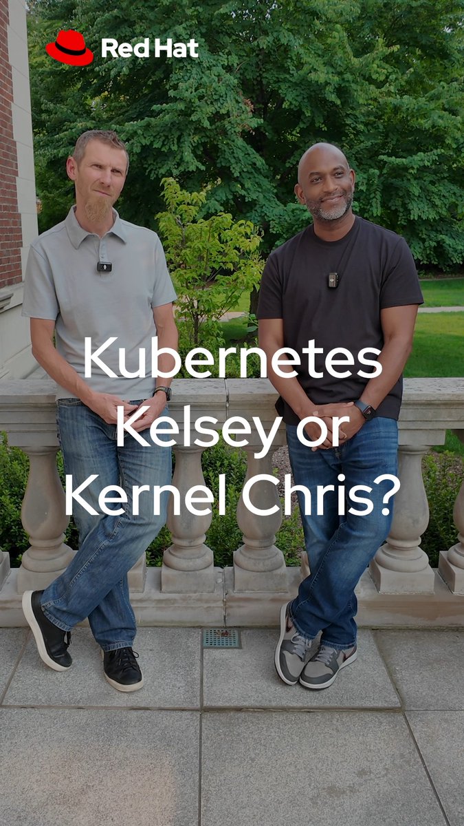 Who's the bigger rock star in the industry: Kubernetes @KelseyHightower or @KernelCDub? 🎸🤘 If you're onsite at #KubeCon + #CloudNativeCon this week, stop by booth #D1 to see why #Kubernetes depends on #Linux:
