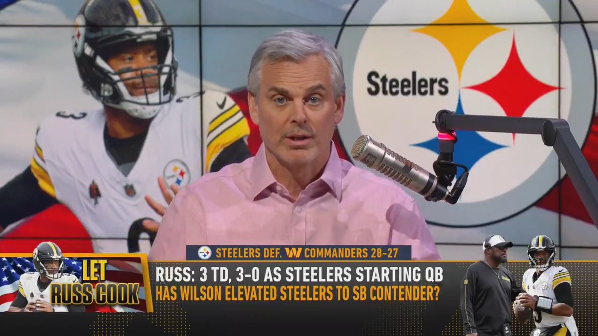 Colin Cowherd again admits he was wrong about the Steelers #Steelers #NFL