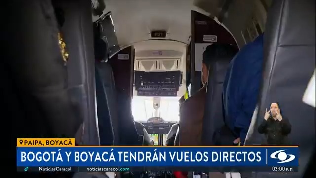 Por primera vez en la historia, un vuelo conectará a la capital del país con el departamento de Boyacá. Satena inauguró la ruta Bogotá-Paipa, la cual espera tener una importante demanda para el cierre de este año. Más en