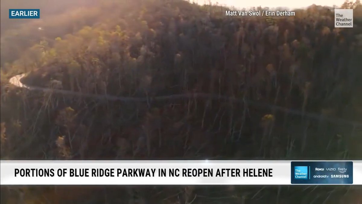 The Blue Ridge Parkway has reopened several sections after closures caused by Hurricane Helene. See which areas are now accessible along the 469-mile route: