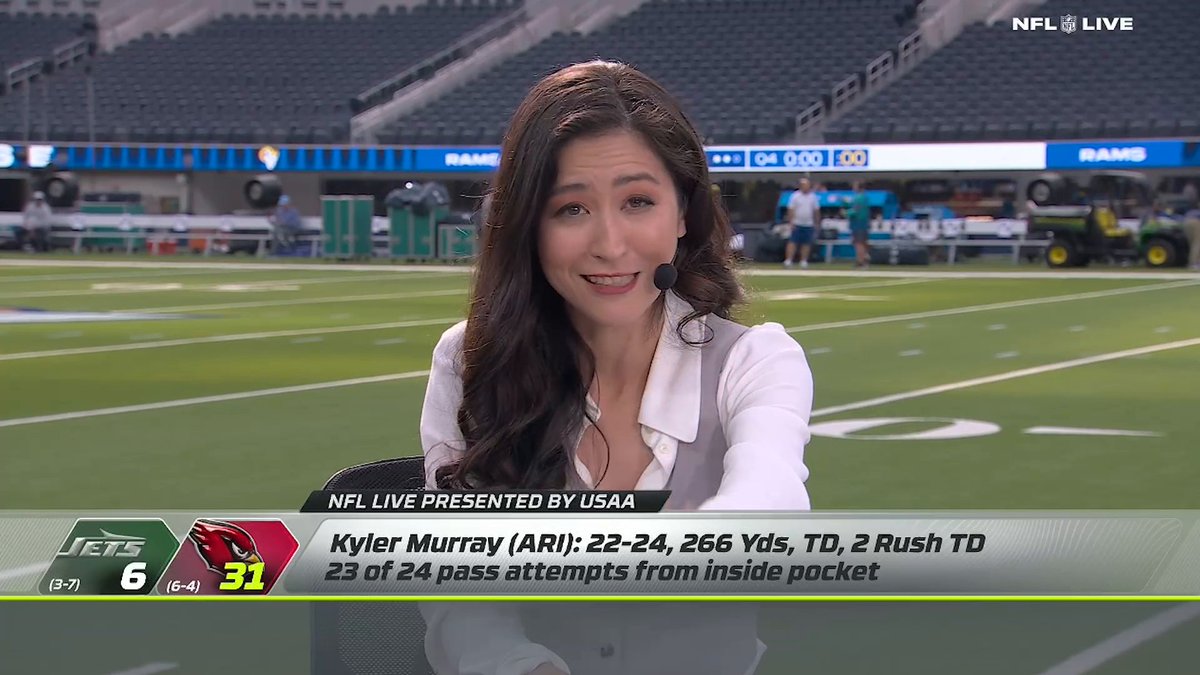 "Lamar Jackson is still the MVP front-runner, but Kyler Murray has entered the conversation." @MinaKimes on Murray's "different level of quarterbacking" this season 👀