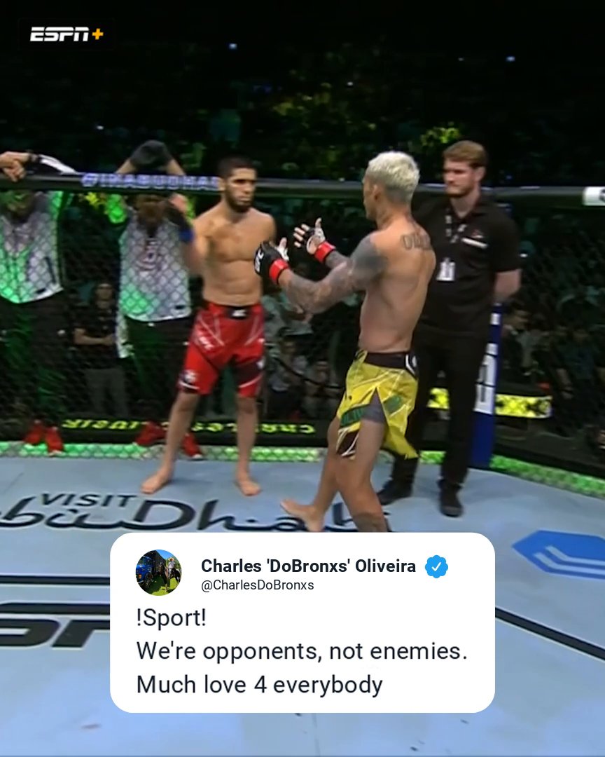 Charles Oliveira has no enemies 🤝 #UFC309 | Saturday, 10 PM ET | ESPN+ PPV 🍿