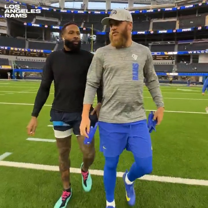 Pair of Super Bowl Champs. 🥹 Cooper Kupp 🤝 Odell Beckham Jr