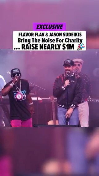 #JasonSudeikis lived out his childhood fantasy (we suspect) this past weekend ... the #TedLasso star dreamed he was #ChuckD -- and woke up in real life performing with #FlavorFlav!!!