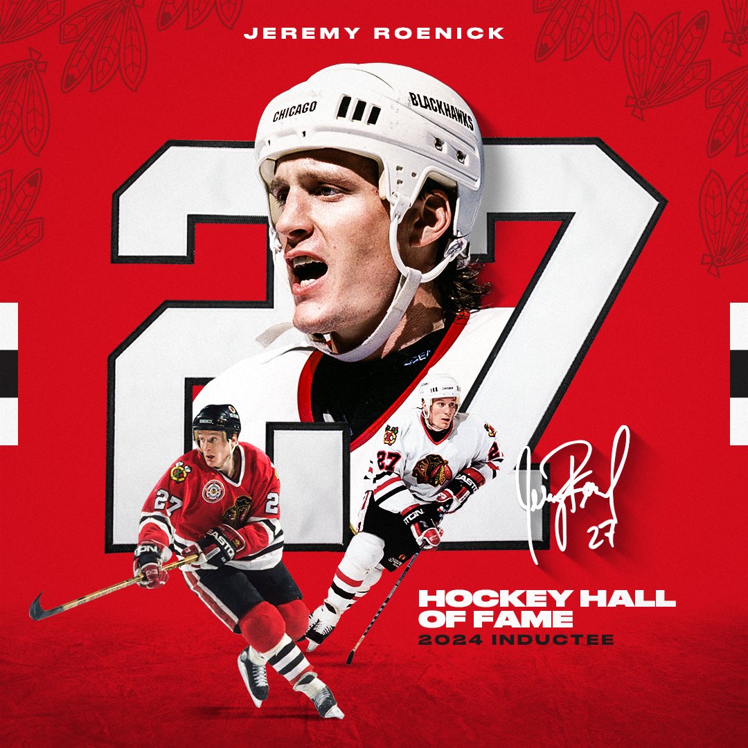 A huge congrats to Jeremy Roenick! We’re proud to celebrate J.R.’s induction into the Hockey Hall of Fame! Drafted in 1988, J.R. spent the first eight seasons of his career in Chicago establishing himself as one of the most iconic and highest-scoring players of his era.