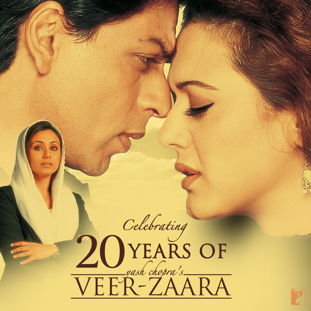 Two decades ago, we witnessed a love that defied all odds and stood the test of time... the legendary story of Veer-Zaara will echo forever... ♥️ Celebrating #20YearsOfVeerZaara