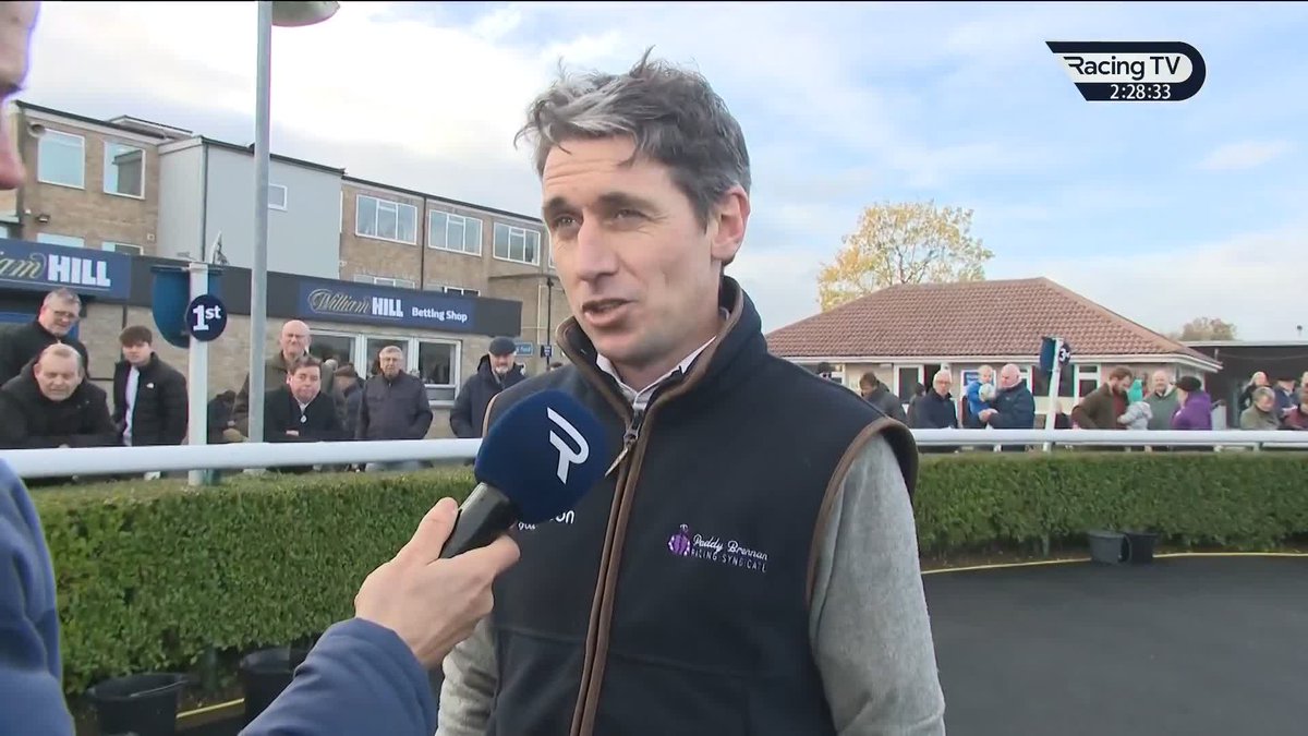 "There's one race. Kelso Racecourse. £100,000 handicap." Paddy Brennan is eyeing a nice prize for Huntingdon Racecourse winner Leloopa! Fergal O'Brien Racing