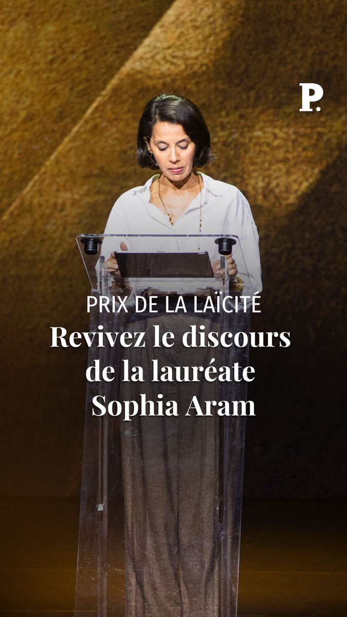 Le 7 novembre, Sophia Aram a reçu le prix de la laïcité 2024 par le Comité Laïcité République. Sur scène, l'humoriste s'adresse aux « laïcs qui se taisent ».