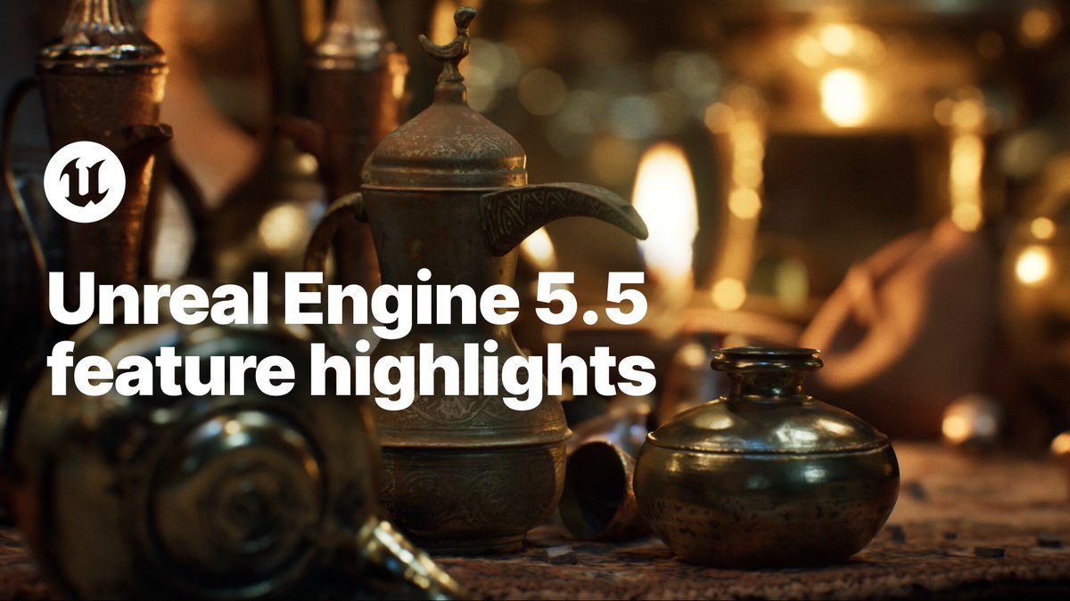 Unreal Engine 5.5 is here 🦾 Check out what’s new, including major enhancements to animation authoring, rendering, ICVFX, mobile game dev, and developer iteration toolsets: