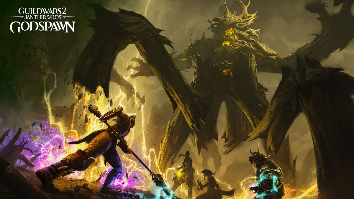 We're excited to share what's coming next to #GuildWars2 - Janthir Wilds. Our next release - titled "Godspawn" is the first major update for #JanthirWilds and arrives on November 19th!