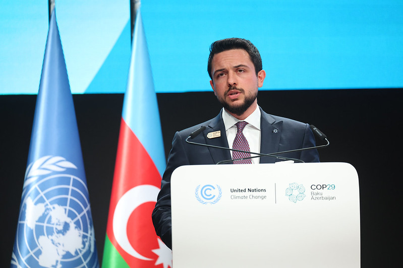 كلمة سمو الأمير الحسين بن عبدالله الثاني، ولي العهد، في مؤتمر #الأمم_المتحدة للمناخ التاسع والعشرين COP29، في العاصمة الأذربيجانية باكو #الأردن Remarks by His Royal Highness Crown Prince Al Hussein at the #UN Climate Change Conference #COP29, in Baku, Azerbaijan #Jordan