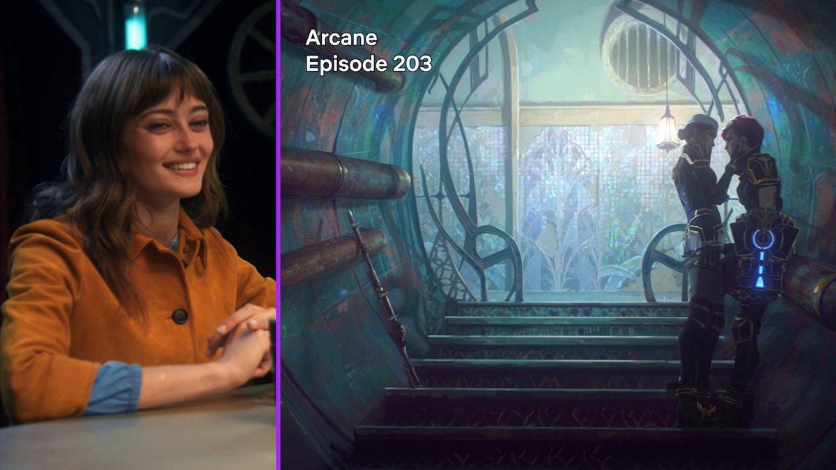 THAT CAITVI KISS. Watch Hailee Steinfeld react alongside Ella Purnell and Arcane writer Christian Linkein in Afterglow, the Arcane aftershow!