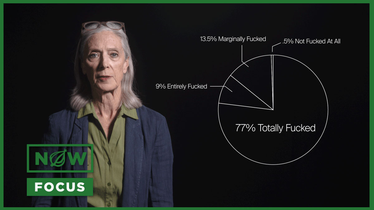 Expert Explains Why, Essentially, You’re Fucked | Onion Now: Focus Dr. Andrea Worth, a researcher at Harvard University, explains how her team's work over the past three years has concluded that you are completely and utterly goddamn boned.