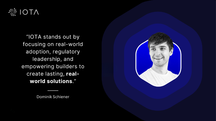 Why should you choose #IOTA over Solana or Sui? 🤔 👉 Real-world adoption. Dominik Schiener explains our unique approach👇 Full video: