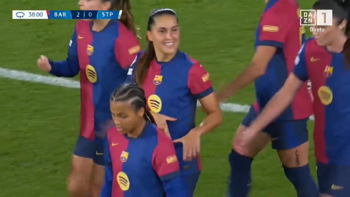Kika Nazareth marcou o seu primeiro golo na Champions League pelo Barcelona.