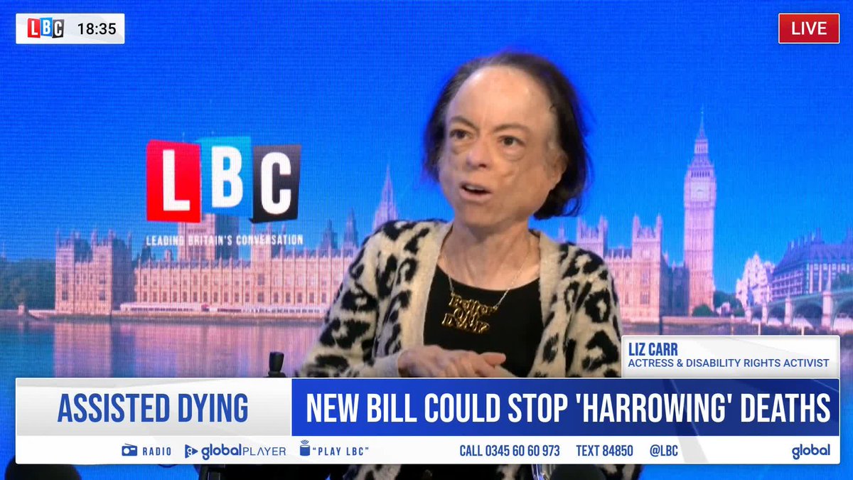 “We’re talking about coercion almost on a state level.” Liz "blue tick" Carr argues that legalising assisted dying risks giving disabled, terminally ill and elderly people who ‘feel like they are a burden’ the impression that they have ‘no choice’ but to end their lives. Andrew Marr