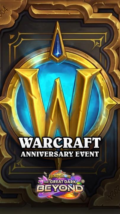 The in-game Warcraft Anniversary Event is live and packed with nostalgic rewards! 🎂 ⚔️ Champions of Azeroth Neutral Spell 🃏 Animated Warcraft Cardback 🪓 Hogger Warrior Skin