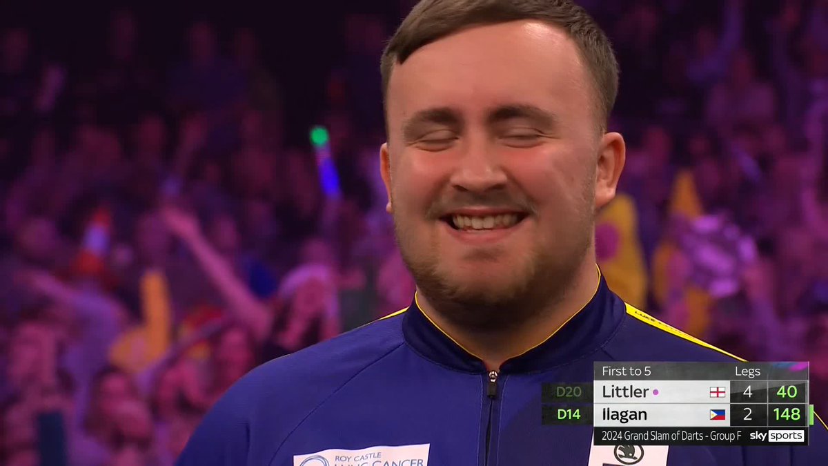 Littler hit a big 4 to purposely leave 170 He then missed it only for Ilagan to take out 148 Fucking love darts, me 🤩