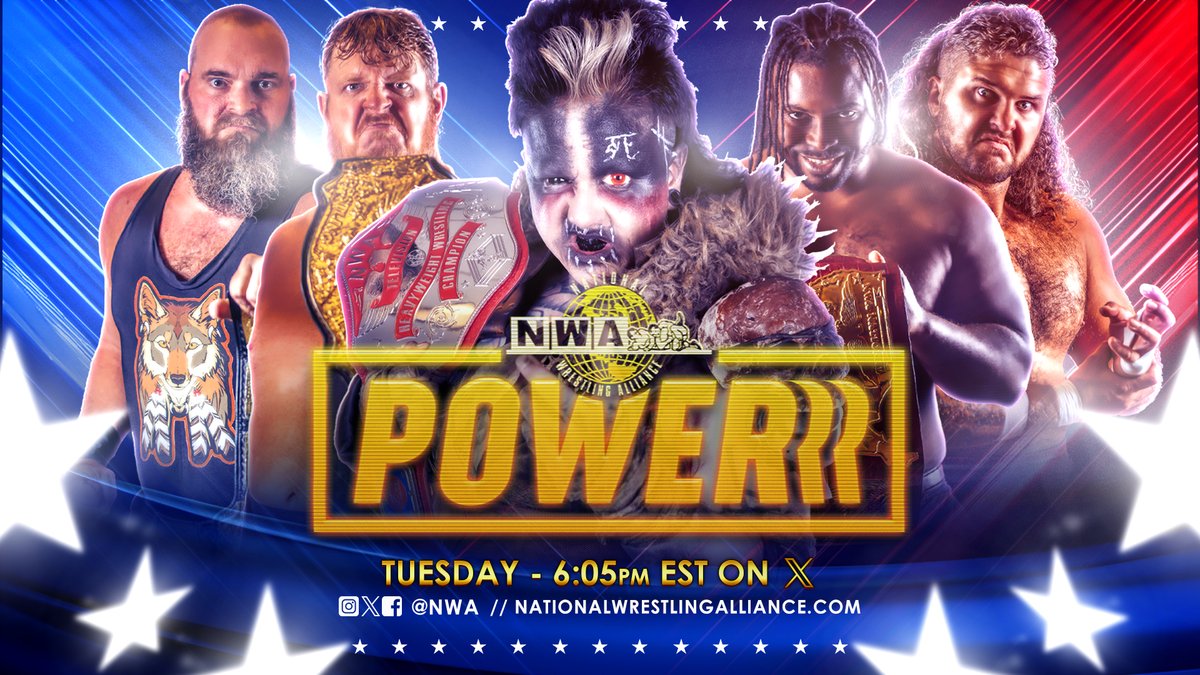 Kyle "Durden" Davis steps into an #NWAPowerrr ring for the FIRST TIME teaming with Normal Colby against the Southern 6 (Silas Mason/𝐊𝐞𝐫𝐫𝐲 𝐌𝐨𝐫𝐭𝐨𝐧)! マックス・ジ・インペイラー defends against Carson Drake! Mike Knox & Trevor Murdoch are in action! Plus much more!