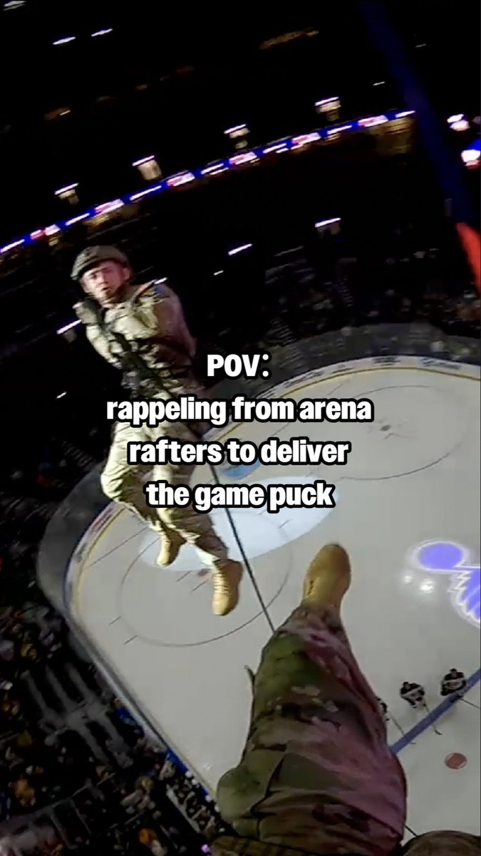 One of the coolest puck drops you'll ever see. #stlblues