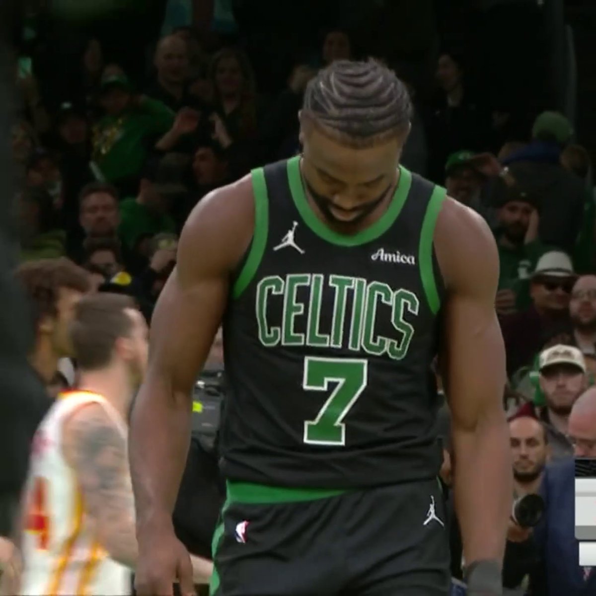 Jaylen Brown couldn't cap off his 37-point night with a game-winner. Hawks win the first #EmiratesNBACup Group Stage game on the road in Boston 👀