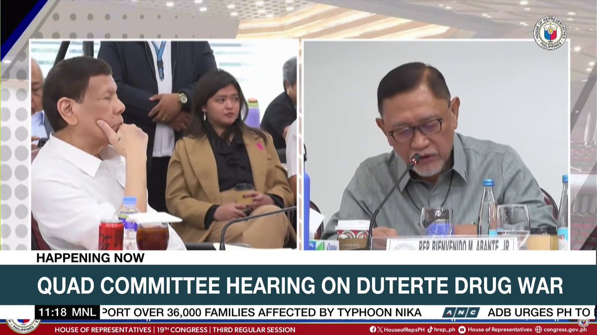 Rep. Benny Abante urges former President Rodrigo Duterte to respect the House quad committee by avoiding use of "vulgar words" during the hearing this Wednesday, November 13. "Kapag kayo po ay nagmura sa quad comm hearing, I will make a point of order on you," Abante warns.