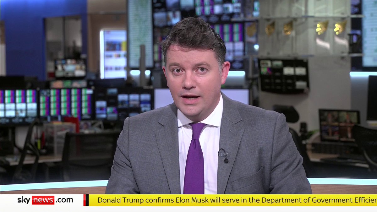 BREAKING: Donald Trump has confirmed Elon Musk will co-lead the new department of government efficiency. Musk will work with former Republican presidential candidate Vivek Ramaswamy to lead the department 📺 Sky 501, Virgin 602, Freeview 233
