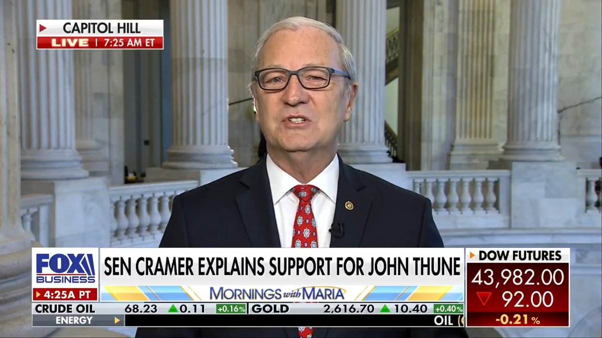 We're committed to pushing Trump's agenda through, however becomes Senate Majority Leader: Sen. Kevin Cramer