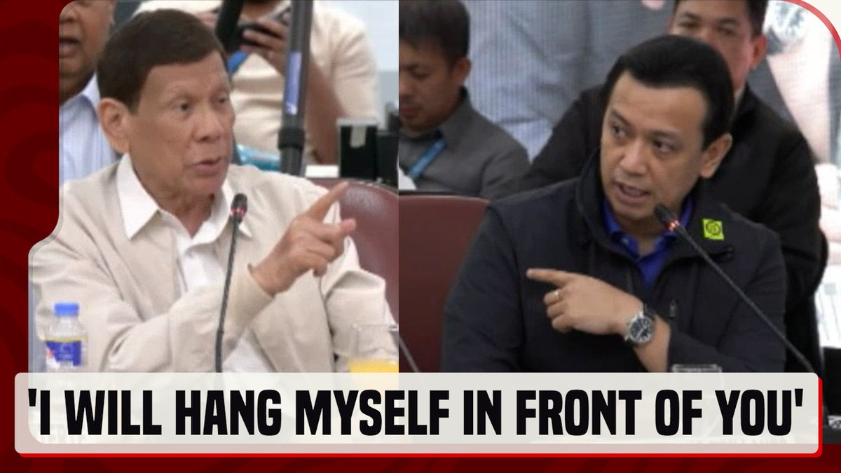 BABALA: SENSITIBONG PAKSA 'I will hang myself in front of you' Ito ang hamon ni dating pangulong #RodrigoDuterte sa mga mambabatas sakaling mapatunayang totoo ang mga alegasyon laban sa kaniya ni dating senador #AntonioTrillanesIV, Nov. 13. #News5