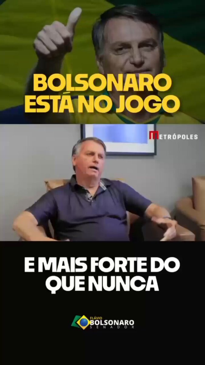🇧🇷 Jair M. Bolsonaro é o nosso candidato em 2026 e, se Deus quiser, o próximo presidente do Brasil. Vamos resgatar o nosso país das mãos da extrema-esquerda e restabelecer a liberdade e a democracia.