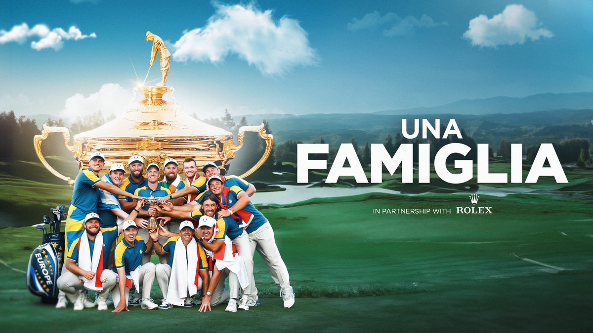 03.12.24 One Team. Una Famiglia ๐๐ Exclusively on the Ryder Cup YouTube Channel ๐บ #RyderCup | ROLEX