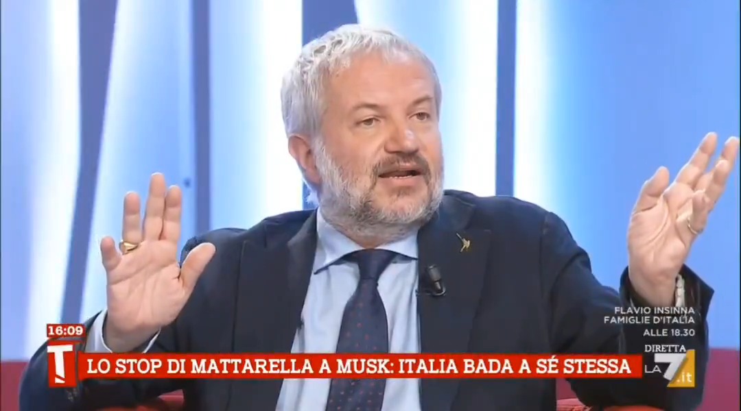 Borghi: "Mattarela non ha scritto 'Musk' nel comunicato. Non so a chi si riferisse" Effettivamente mancava solo il tag e la foto #tagada