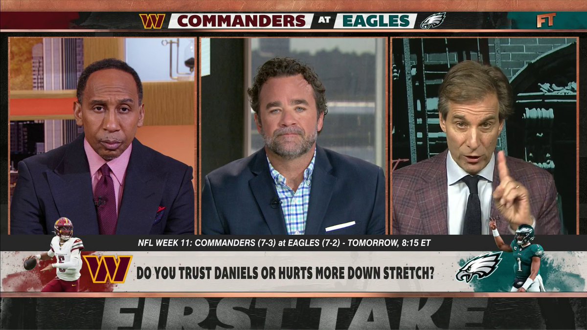 .Chris Mad Dog Russo and Jeff Saturday say they trust the Commanders more than the Eagles at this point in the season 👀