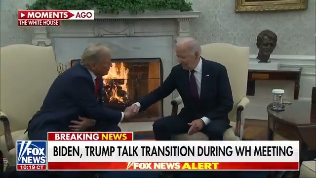 President-elect Trump meets with President Biden at the White House.