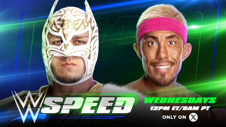 TODAY on #WWESpeed! Who will be heading to the #WWESpeed Championship to face Andrade “El Idolo” The Real Latino Man!? Will it be Dragon Lee or Akira Tozawa? 🔥