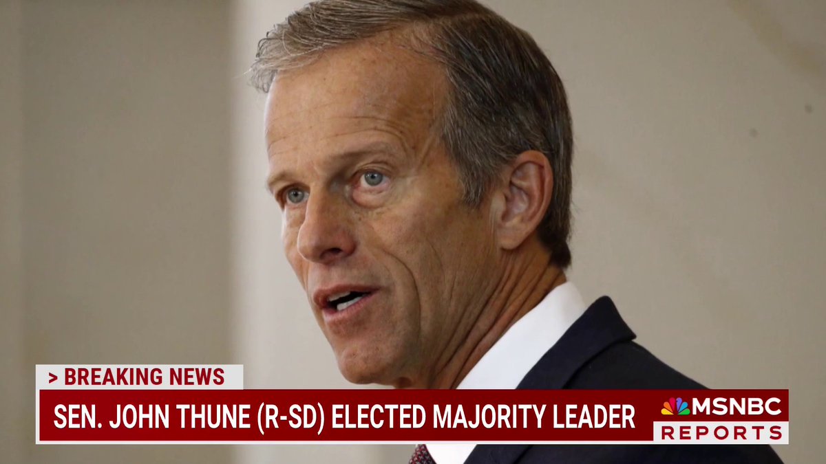BREAKING: Sen. John Thune (R-SD) elected Senate majority leader