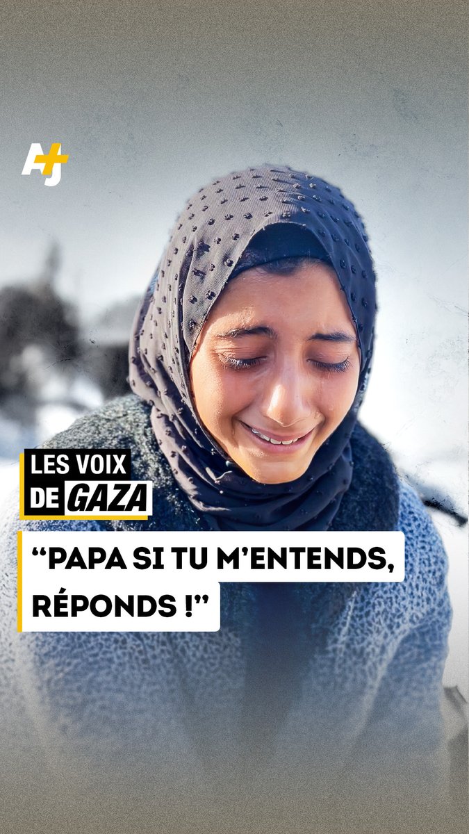 “Mon Dieu, faites qu’ils le sortent en entier !” Une scène déchirante pour cette jeune Palestinienne, qui espère voir sortir son père des décombres en vie.