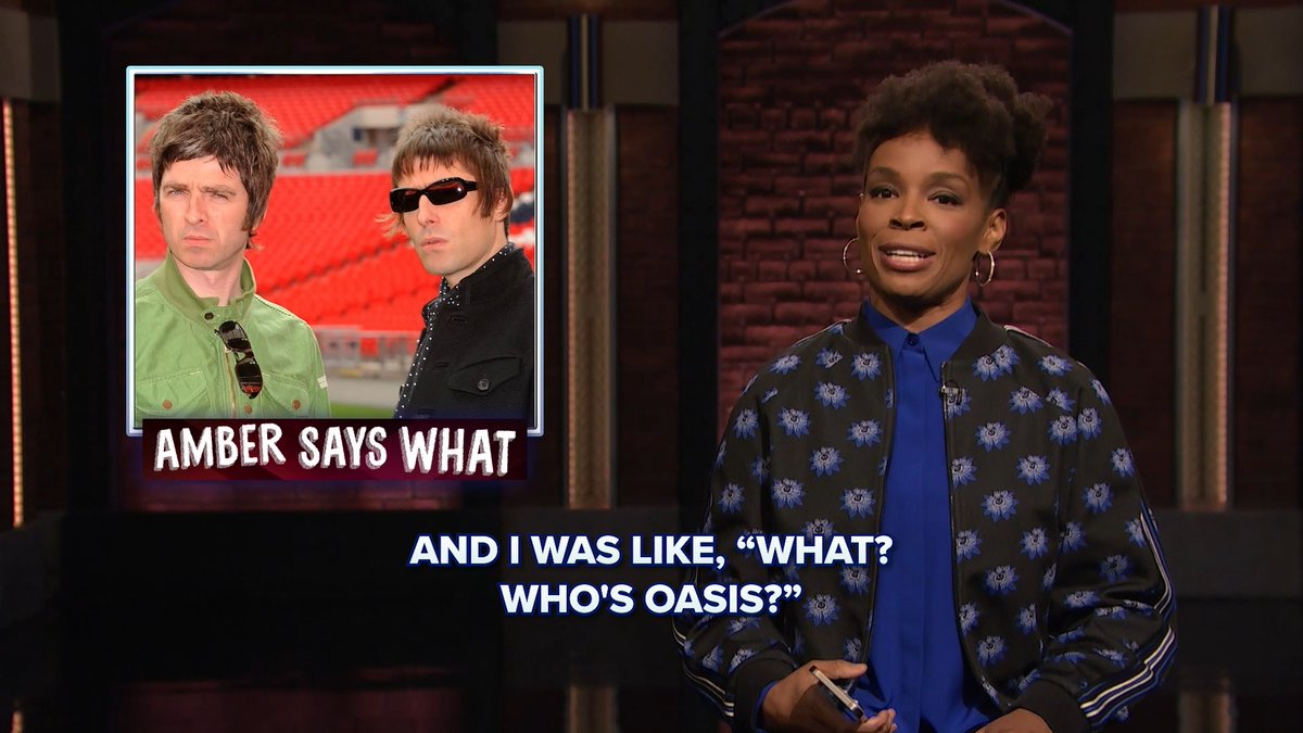 #AmberSaysWhat to the news that Oasis is getting back together. amber ruffin