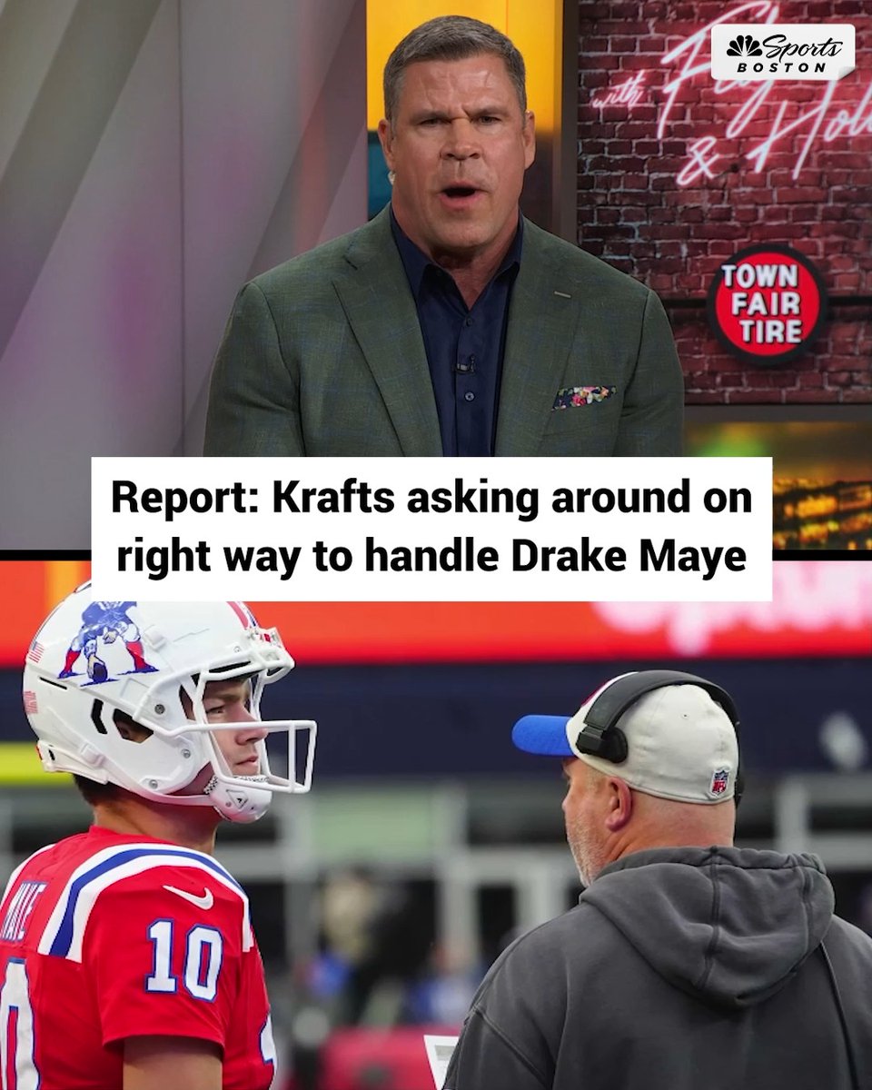 The Krafts are calling around asking how to best develop Drake Maye. Undermining the head coach and instilling doubt in the offensive coordinator. I don’t hate that they’re doing it, just don’t like that it leaked.