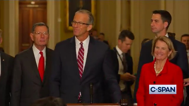 Newly elected Senate Republicans Leader John Thune: "We have the team assembled...I'm excited to get to work with this team right away...I promise to be a leader who serves the entire Republican conference."