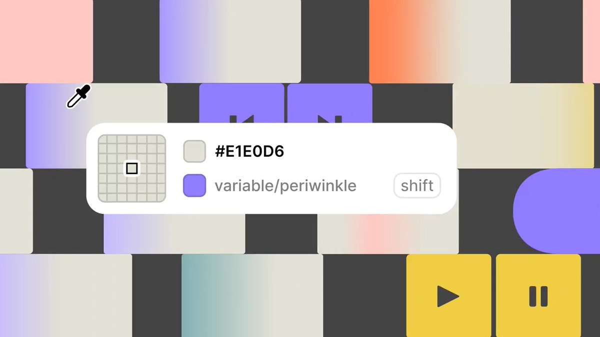 Get your fill with the updated eyedropper, only in UI3 → Reuse styles and variables (Shift + Click) → Copy style and variable names (also hex, RGB, HSL, and HSB codes!) in raw text format → Tab through different color formats → Create a new style or variable (Shift + CMD + Click / Shift + CTRL + Click)